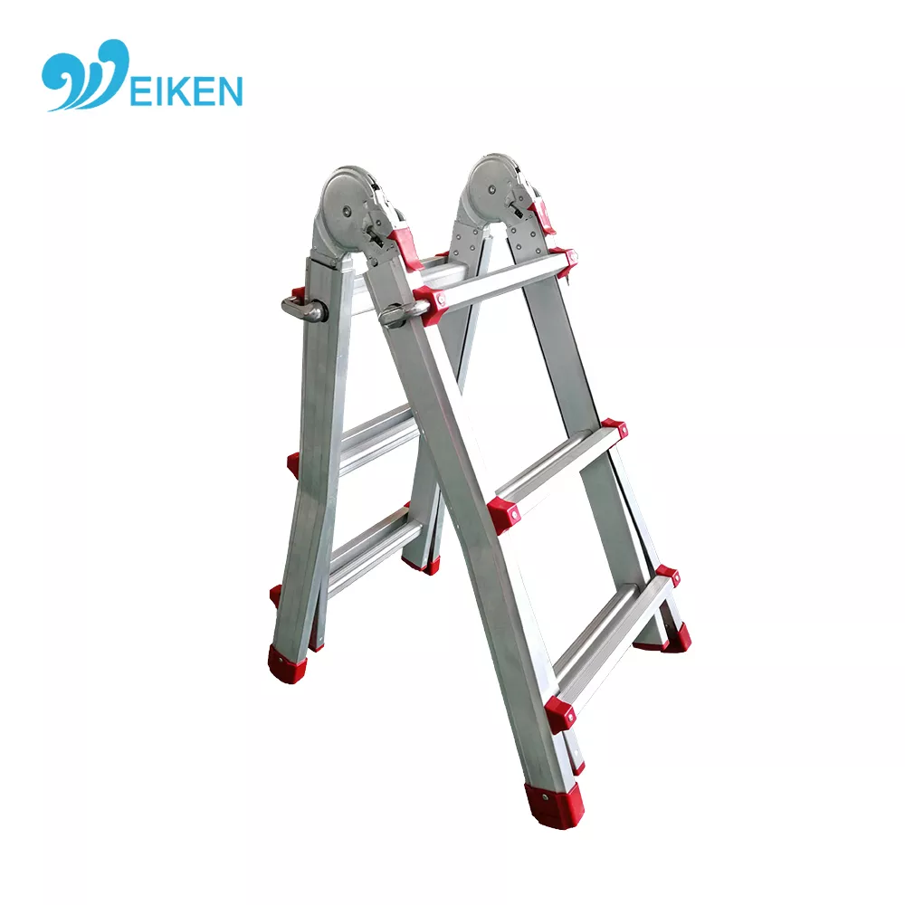 WK-GL03 Aluminum extension ladder multipurpose ladder folding 3 steps ladder