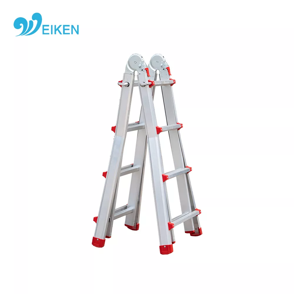 WK-GL04 Aluminum extension ladder multi-purpose ladder folding 4 steps ladder