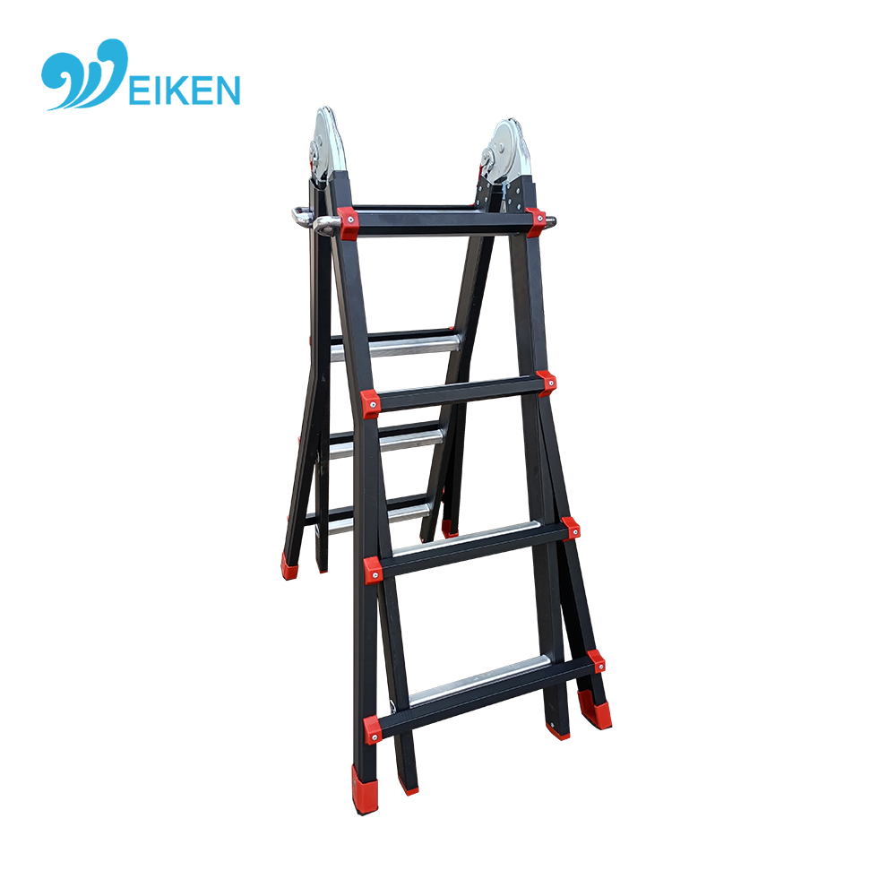 WK-GL04 Black and Red color Multi-purpose ladder