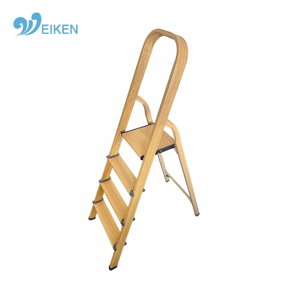 Wooden grain household step ladder