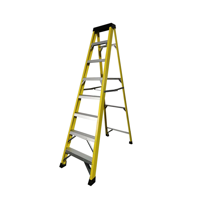 Fiberglass A frame folding easy store step ladder